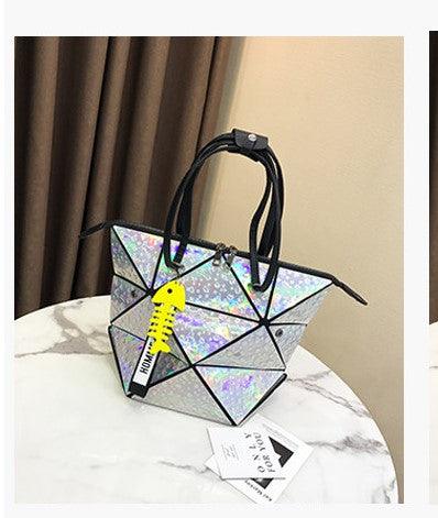 New wave high-grade bag oceanic laser single shoulder large capacity class handbag