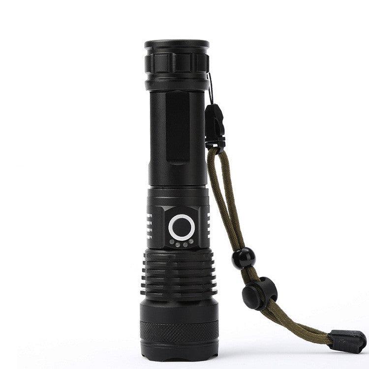 The New P50 Flashlight Strong Light Long-range USB Charging Telescopic Zoom