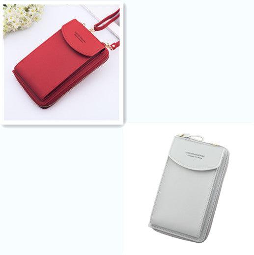 Mobile Phone Bag Zipper Women Diagonal Bag