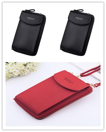 Mobile Phone Bag Zipper Women Diagonal Bag