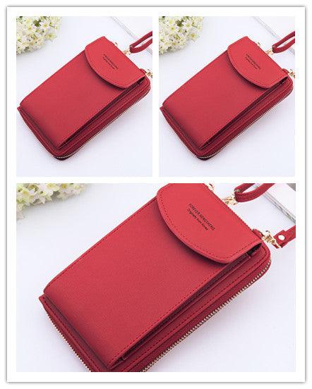 Mobile Phone Bag Zipper Women Diagonal Bag