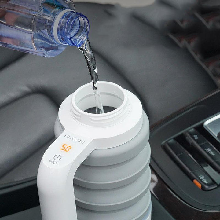 Car Folding Electric Heating Kettle Car Kettle Kettle Water Heater 12V Car Portable