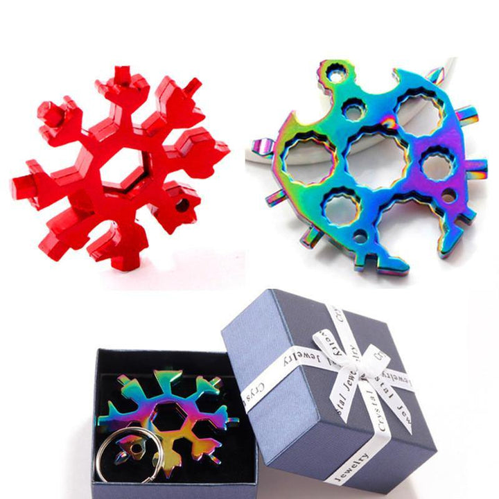 Octagonal Snowflake Universal Tool Card