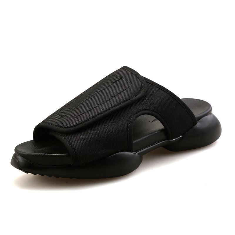 Thick-soled Men's Slip-on Slippers Breathable Thick-soled Increased Beach Slippers