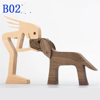 Wooden Office Desktop Nordic Ornament Decoration