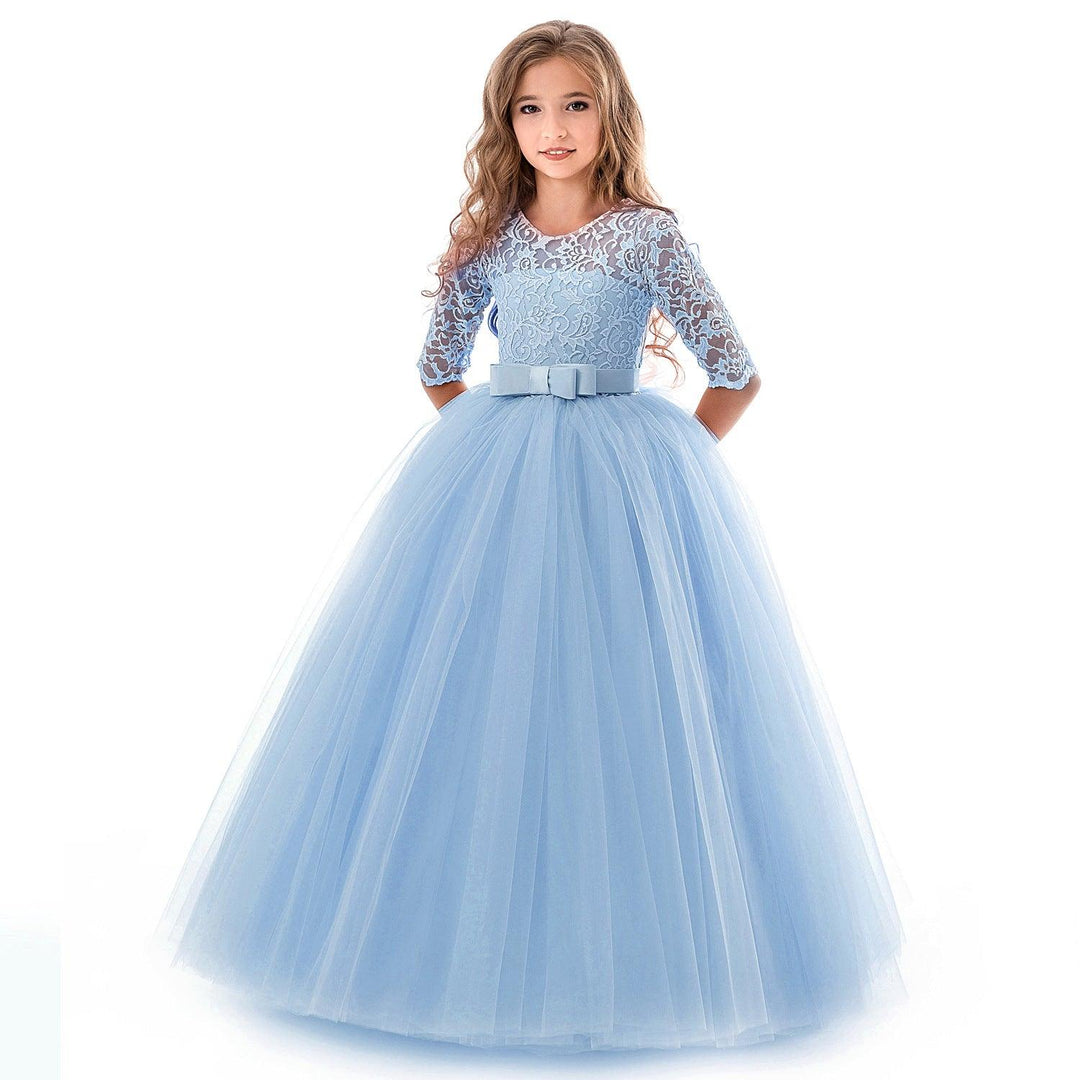 Children's Dress Long-Sleeved Large Children's Tutu Skirt