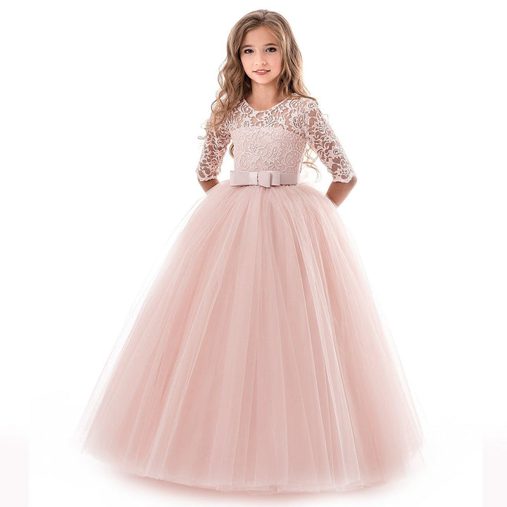 Children's Dress Long-Sleeved Large Children's Tutu Skirt