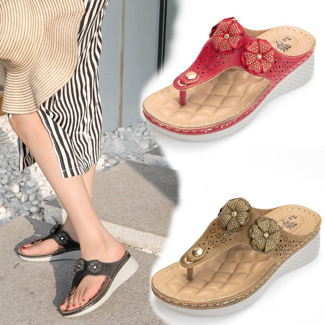 New Style Flat Bottom Ladies Flip Flops Foreign Trade Explosion Models Beach Sandals