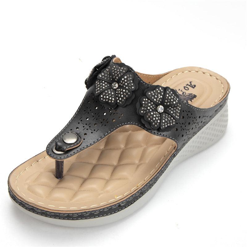 New Style Flat Bottom Ladies Flip Flops Foreign Trade Explosion Models Beach Sandals