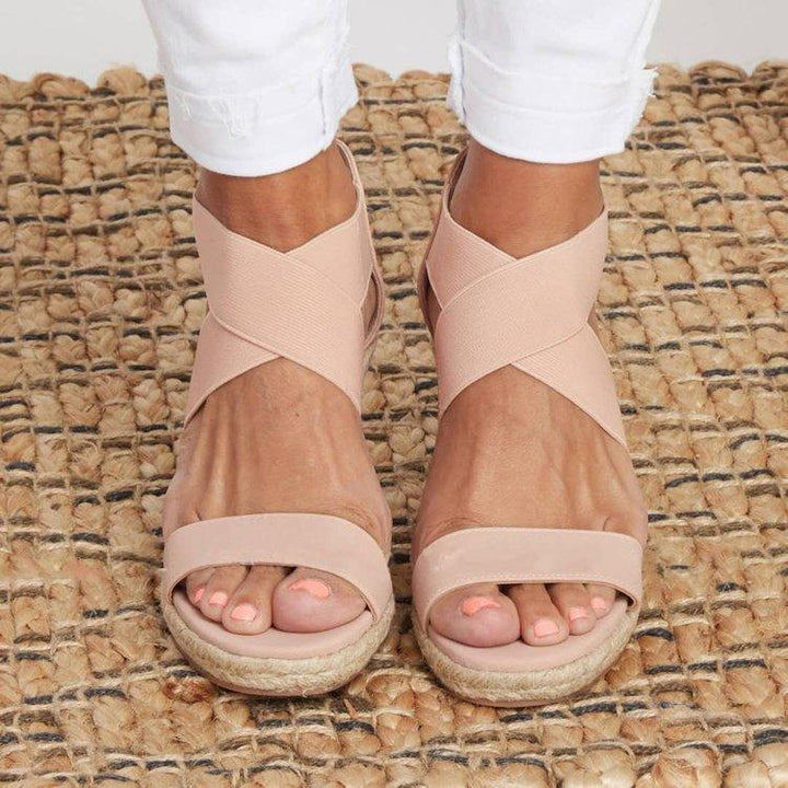 Women's Shoes Plus Size Wedge Heel Hemp Rope Sandals