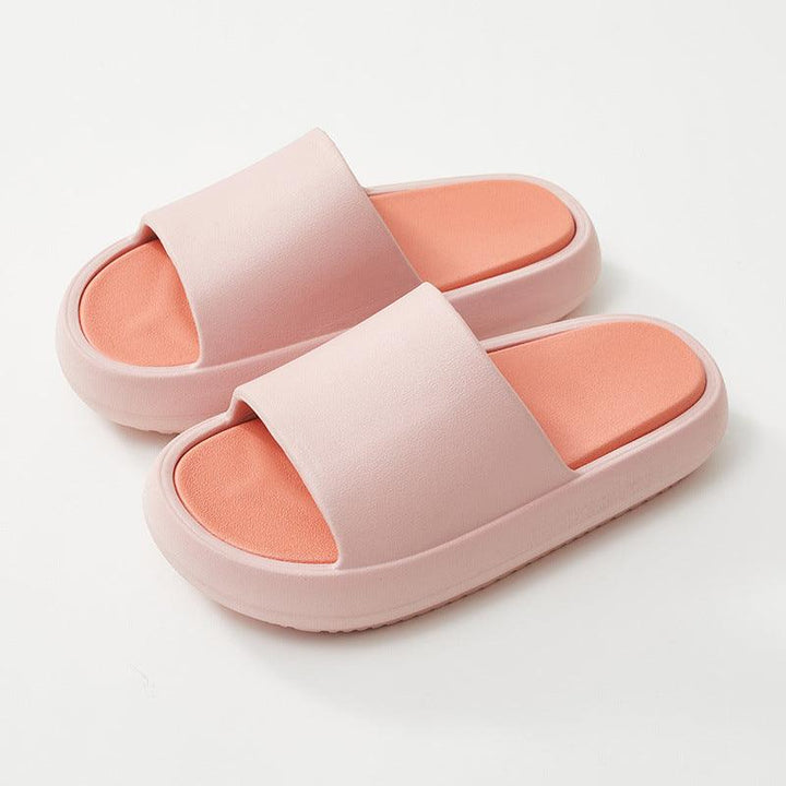 Ladies' Thick-Soled Sandals And Slippers With Shit Feeling