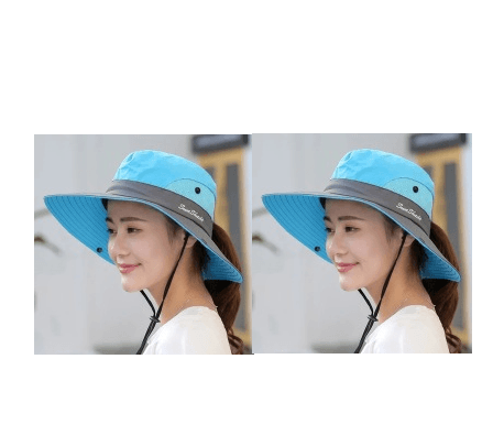 Outdoor sunshade hat couple fisherman's hat