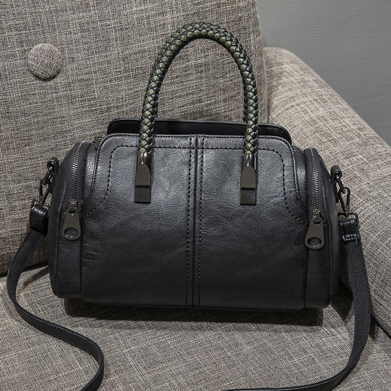 Casual Woven Handbag Bag Female Texture Single Shoulder