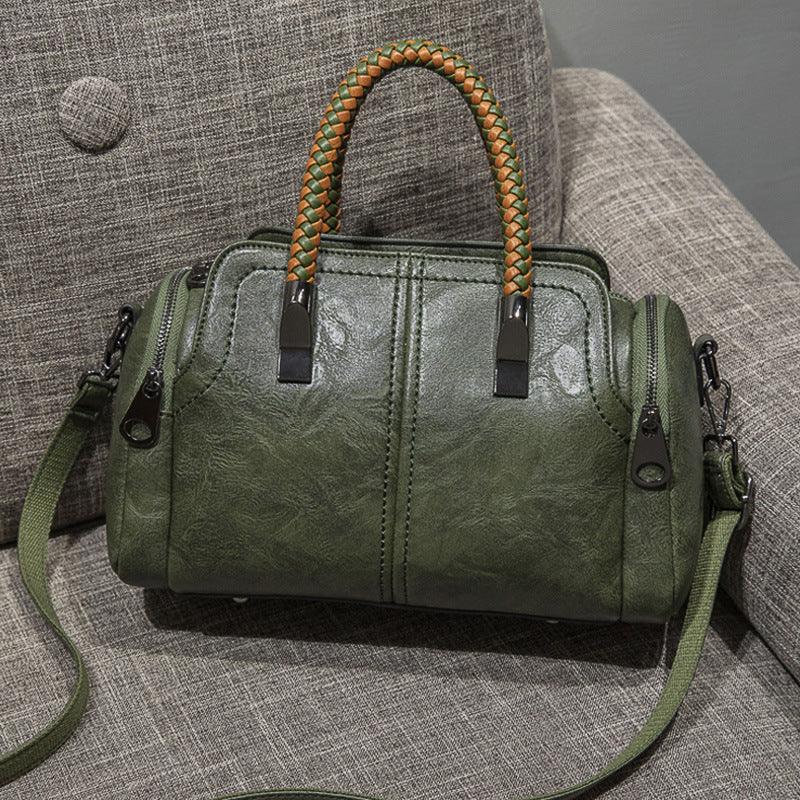 Casual Woven Handbag Bag Female Texture Single Shoulder