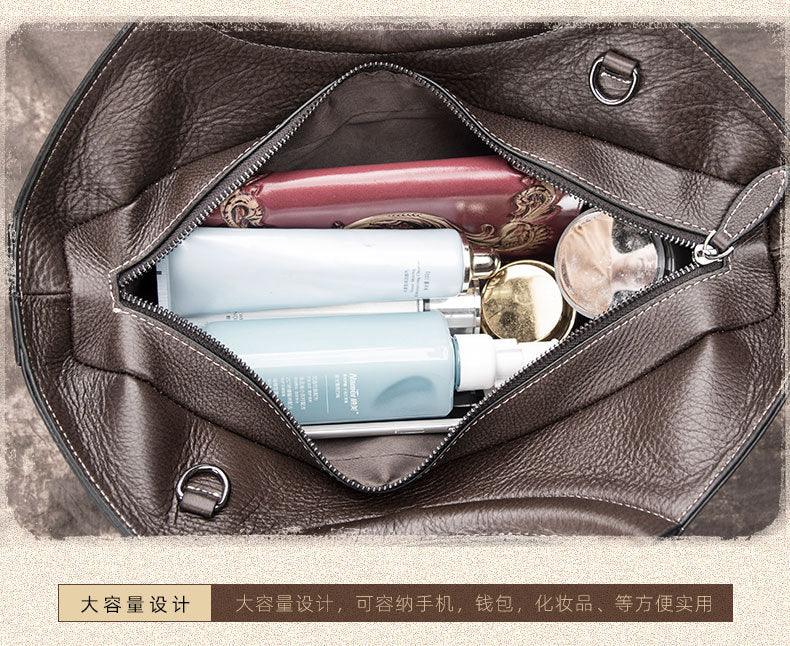 New Retro Female Bag Fashion Casual First Layer Cowhide One-shoulder Messenger Bag