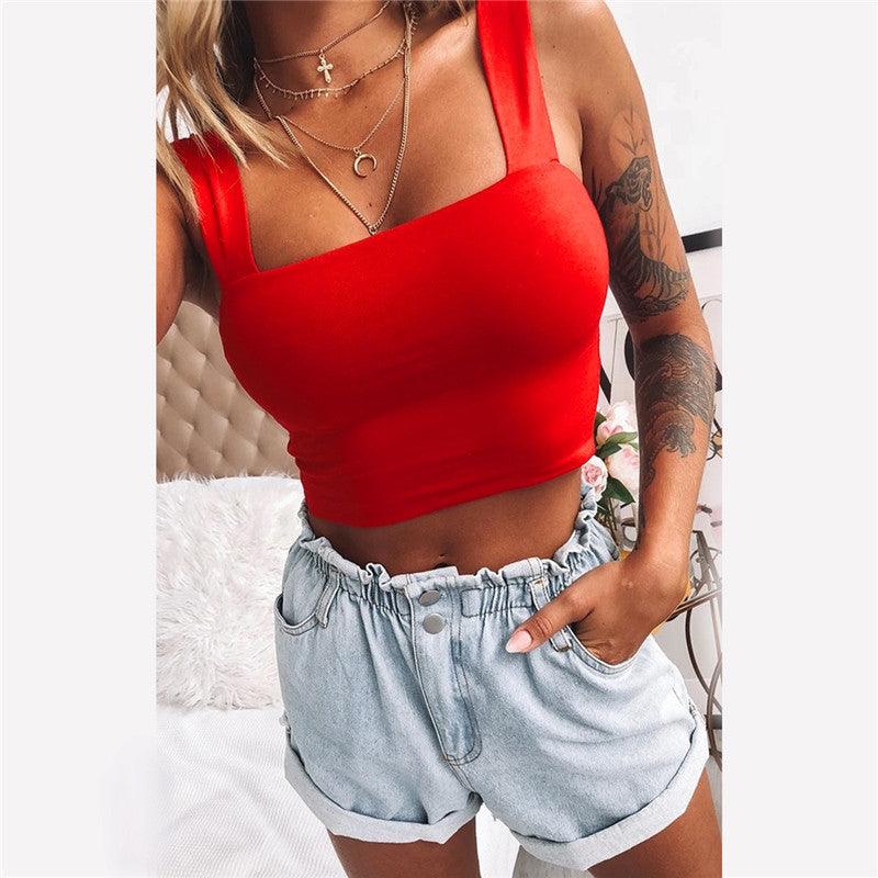 Fashion Women's T-shirt Crop Top