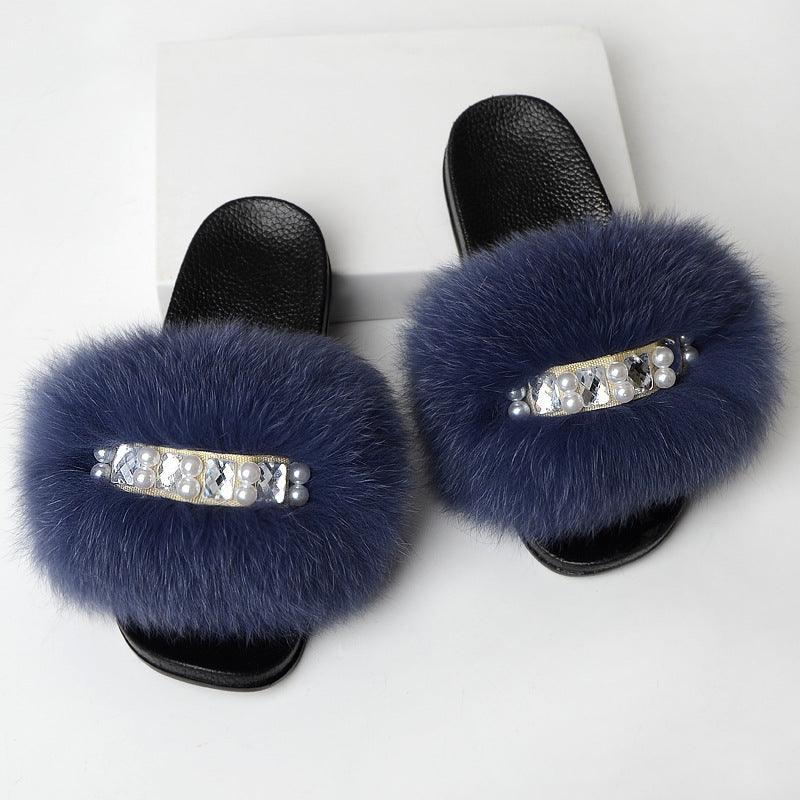 Fashion Simple Ladies Wool Slippers