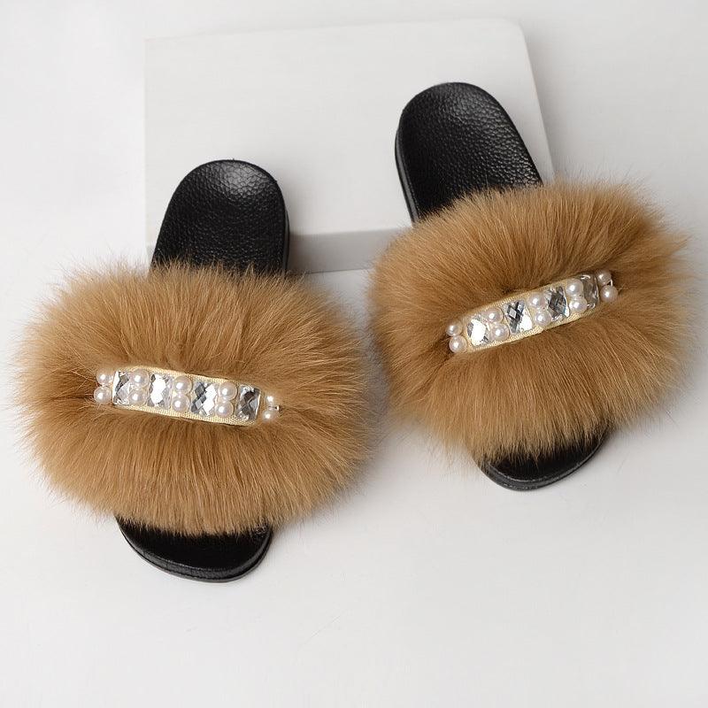 Fashion Simple Ladies Wool Slippers