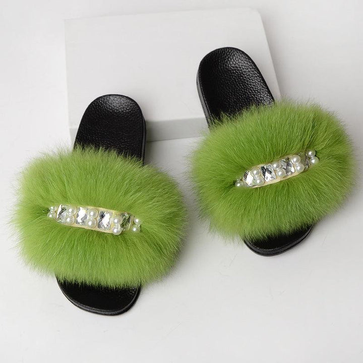 Fashion Simple Ladies Wool Slippers