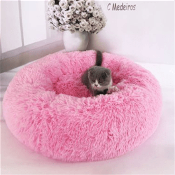 Round Long Hairy Autumn And Winter Nest Pad Cat Mattress