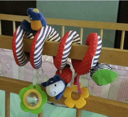 Infant Toddler Rattles Toys for Baby Stroller Crib Soft Rabbit Bear Style Pram Hanging Toys Plush Appease Doll Bed Accessories - MRSLM