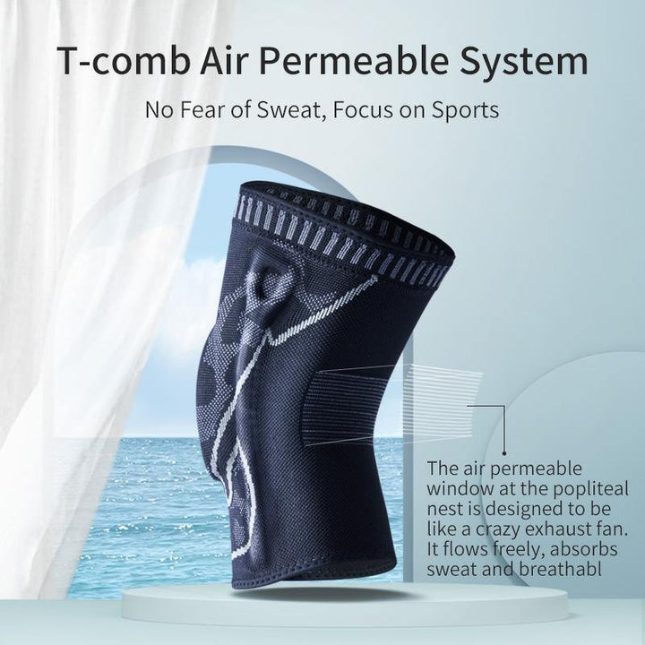 TMT Knitted Silicone Anti-collision Sports Knee Pads