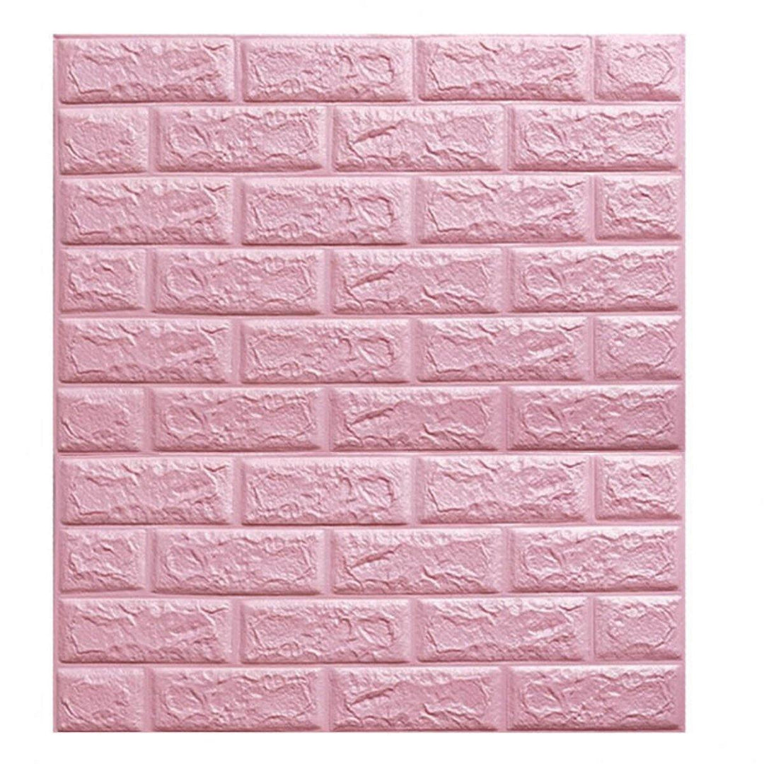 3D Brick DIY Wall Sticker Self-adhesive Waterproof Panels Wallpaper Decal 3D Brick Pattern Foam Wall Sticker for Home Decor