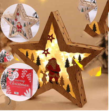 Christmas Decorations Made of Wood and Trees - MRSLM