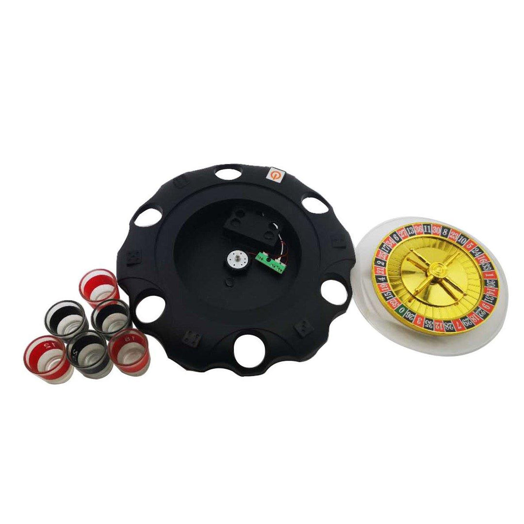 Electric Russian Lucky Wheel Roulette Wine Set (Photo color)