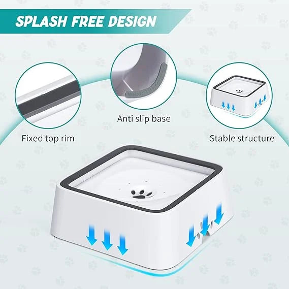 Zylo Anti-Splash Pet Waterer - Spill-Proof Hydration