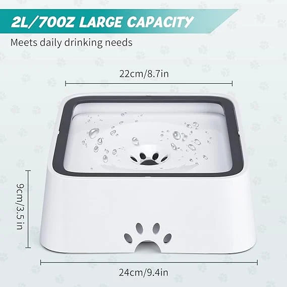 Zylo Anti-Splash Pet Waterer - Spill-Proof Hydration