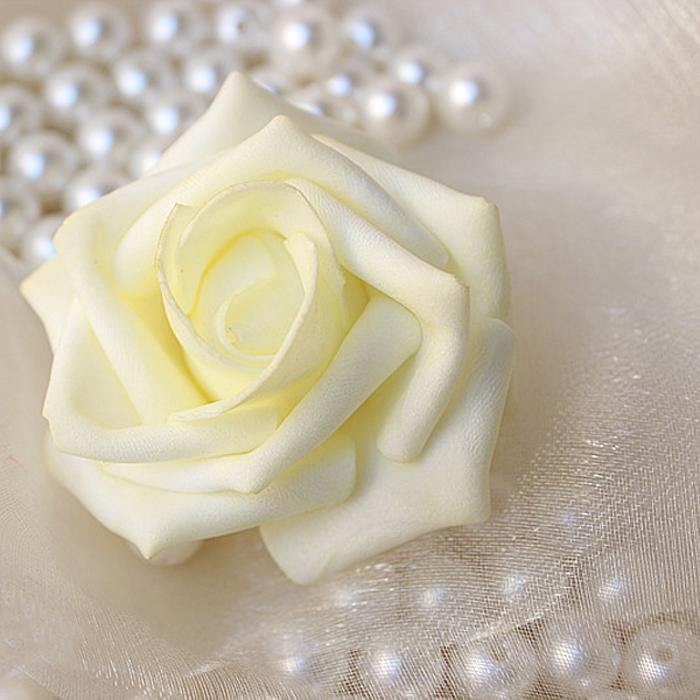 50pcs 7.5cm Artificial Simulation Foam Rose Bouquet Flower Ball Wedding Party Home Decoration