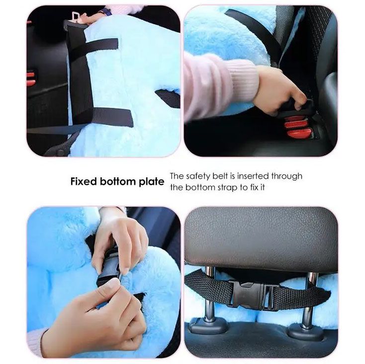 Ergonomic Car & Travel Neck Pillow with Adjustable Strap for Comfortable Support