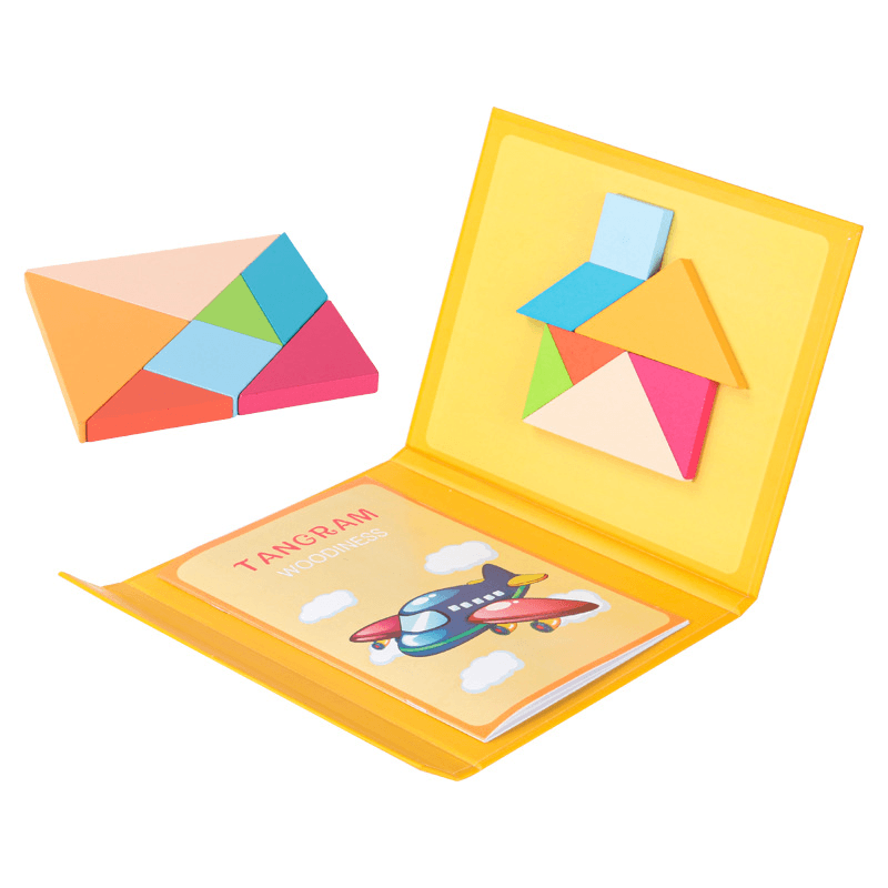 Children'S Wooden Magnetic Tangram Educational Toy