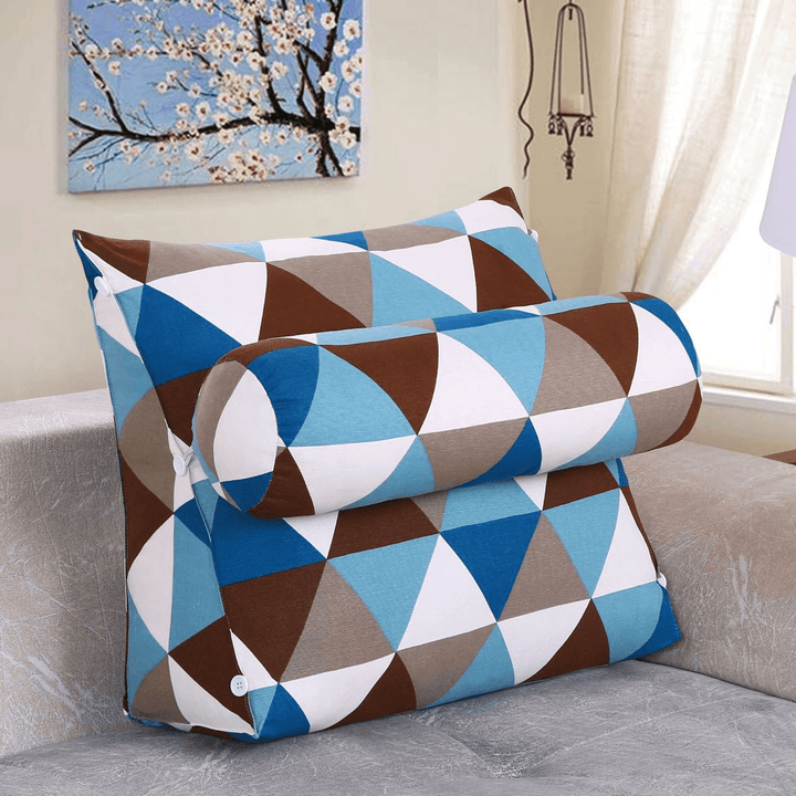 45*45*22Cm Multifunctional Three-Dimensional Triangle Cushion Bedside Lumbar Pad for Bedding Sets - MRSLM