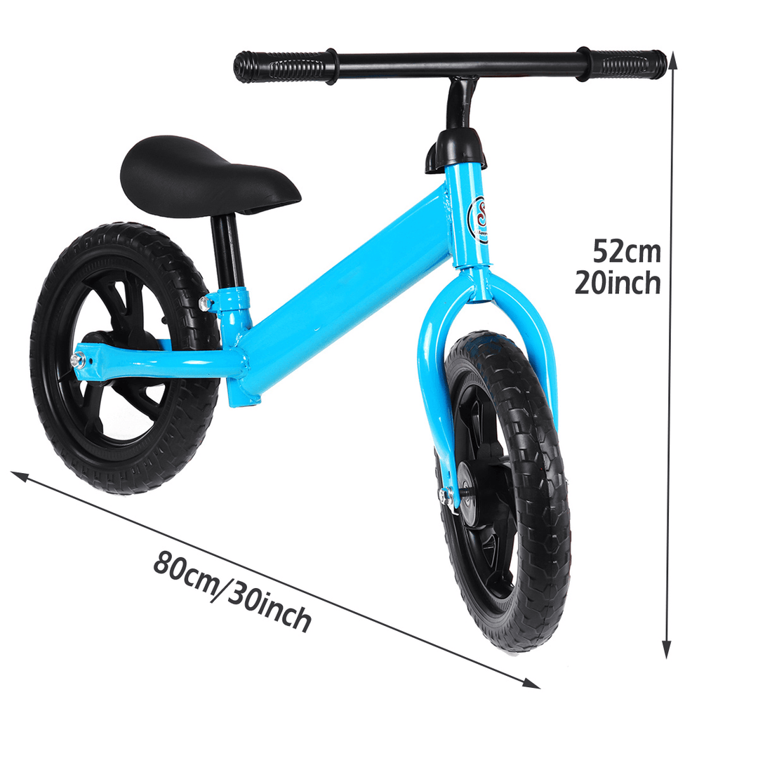 12Inch Kids Toddler No Pedal Balance Bike Adjustable Seat Walking Training Bicycle Kids Christmas Gift