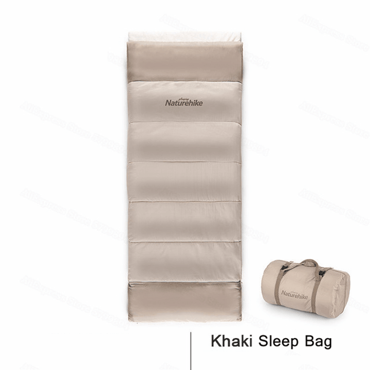 NATUREHIKE Stitchable Cotton Sleeping Bag Envelope Adult Outdoor Single Camping Sleeping Bag Ultralight Portable Camp Bed - MRSLM