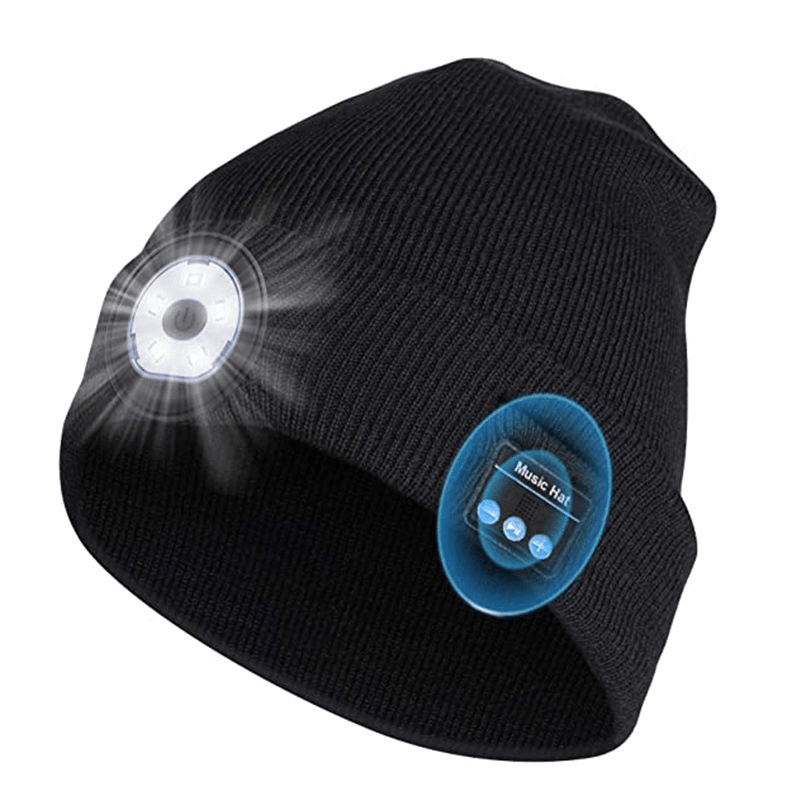 Bluetooth Headset Hat Led Luminous Wireless Music