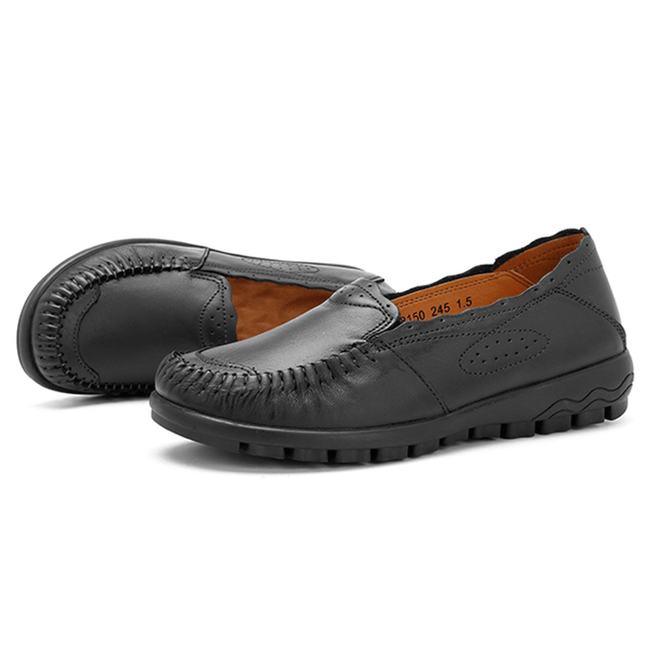 Genuine Leather Women Comfy Casual Flat Loafers