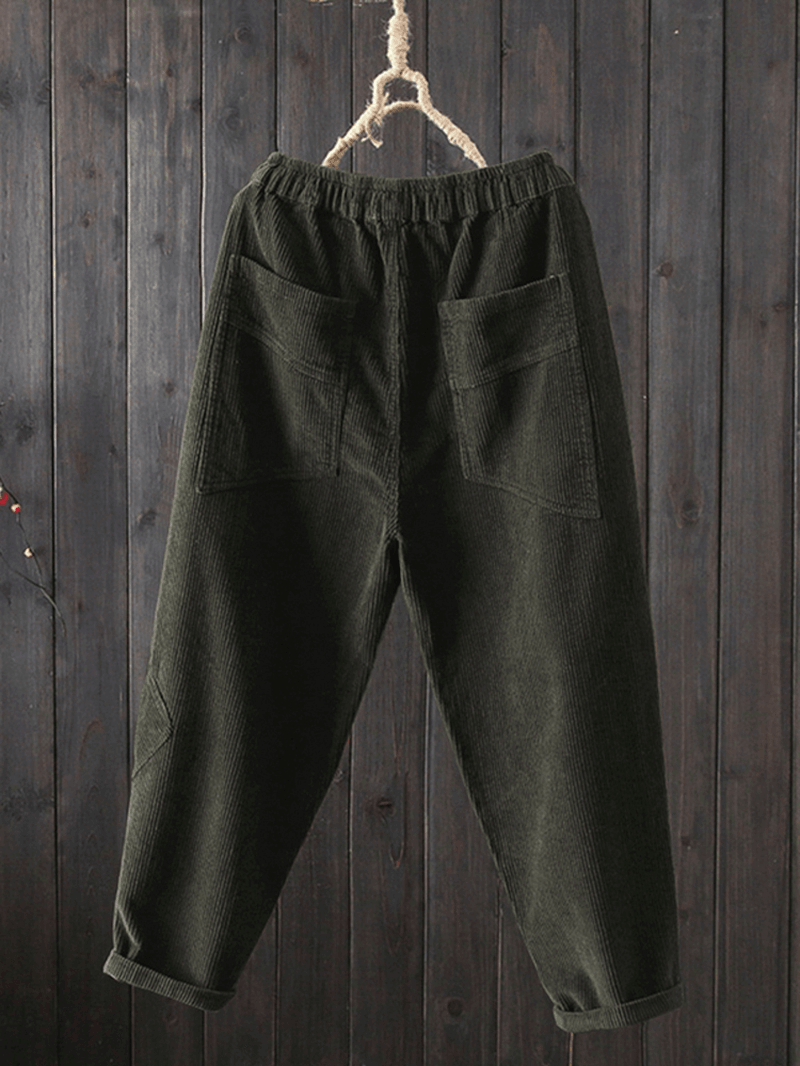 Women Casual Corduroy Pants