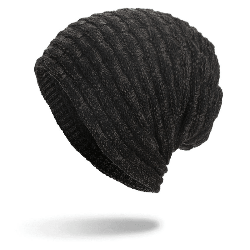 Men Women Special Stripe plus Velvet Knitted Hat Beanie Caps - MRSLM