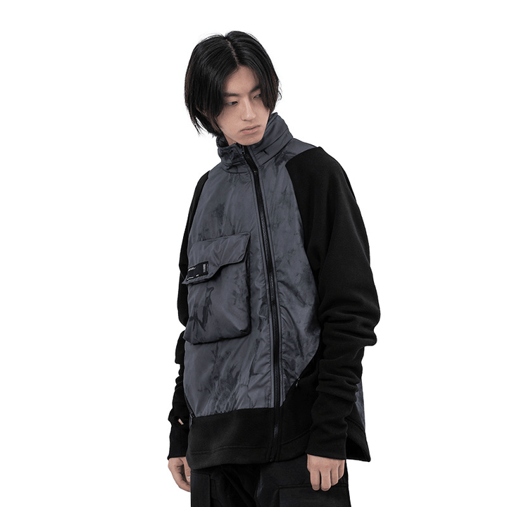 Fleece Jacket Loose Hooded Jacket Men