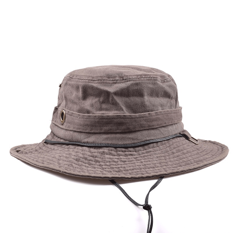 Unisex Foldable Cotton Washed Bucket Hat - MRSLM