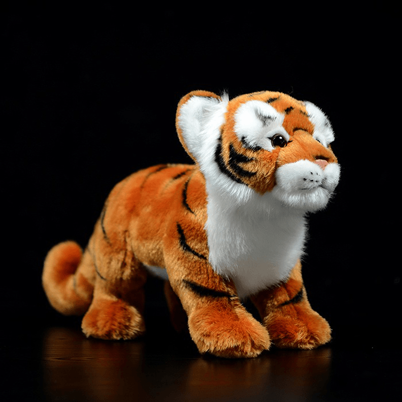 Simulation Standing Tiger Plush Toy White Cute