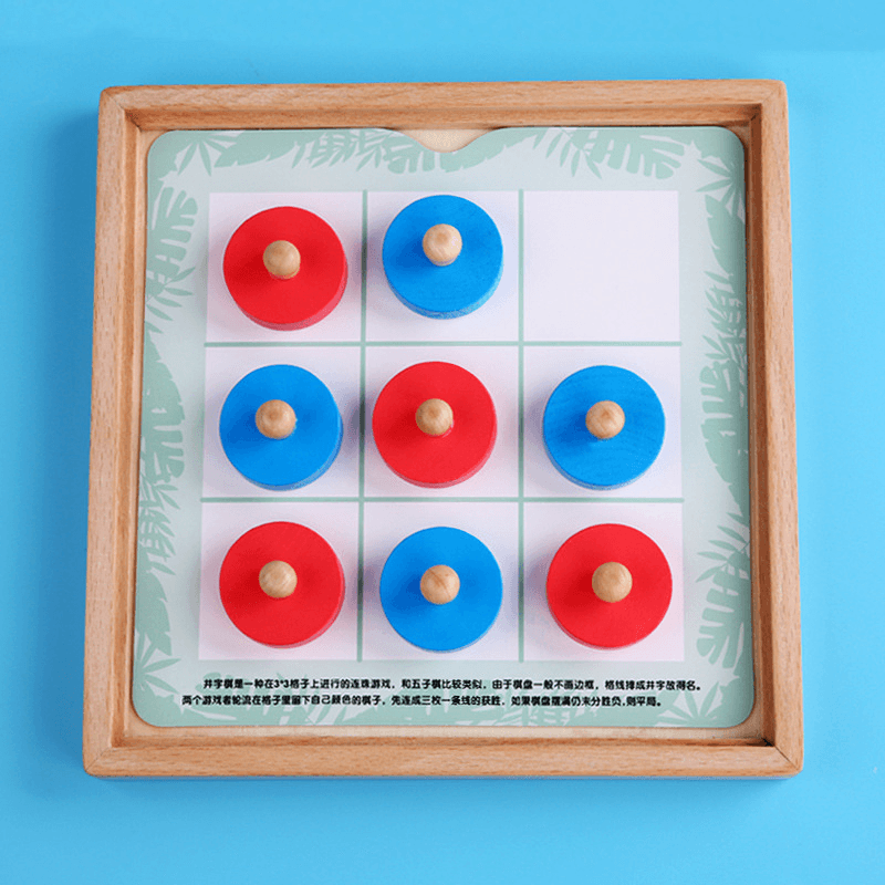 Children'S Teaching Aid Wooden Memory Chess to Improve Logical Thinking Ability Training