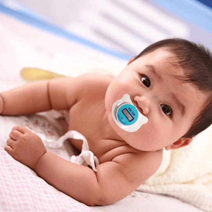 Vvcare KFT-21 LCD Baby Infant Nipple Pacifier Mouth Thermometer Portable Baby Celsius Thermometer Soother Soft Baby Kids Health Fever Care