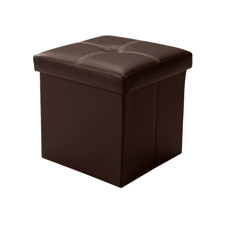 Multifunctional Storage Stool PU Leather Sofa Ottoman Bench Footrest Box Seat Footstool Square Chair Home Office Furniture - MRSLM