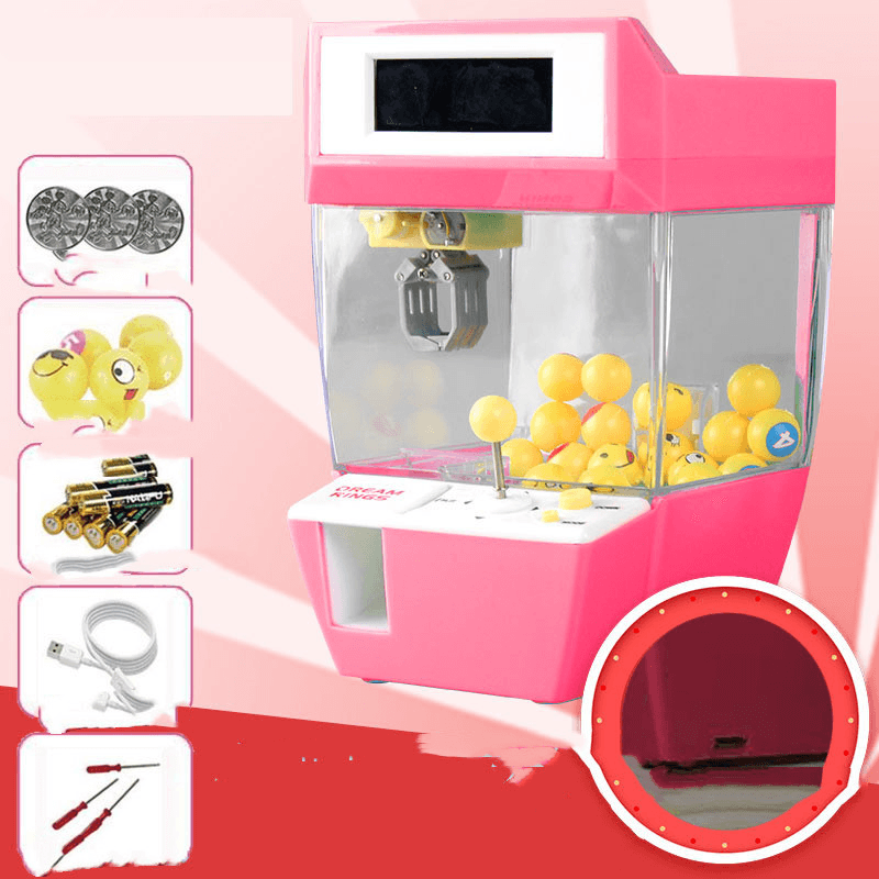 The Same Alarm Clock, Children'S Candy, Mini Grab Doll Machine, Clip Doll Machine, Game Machine