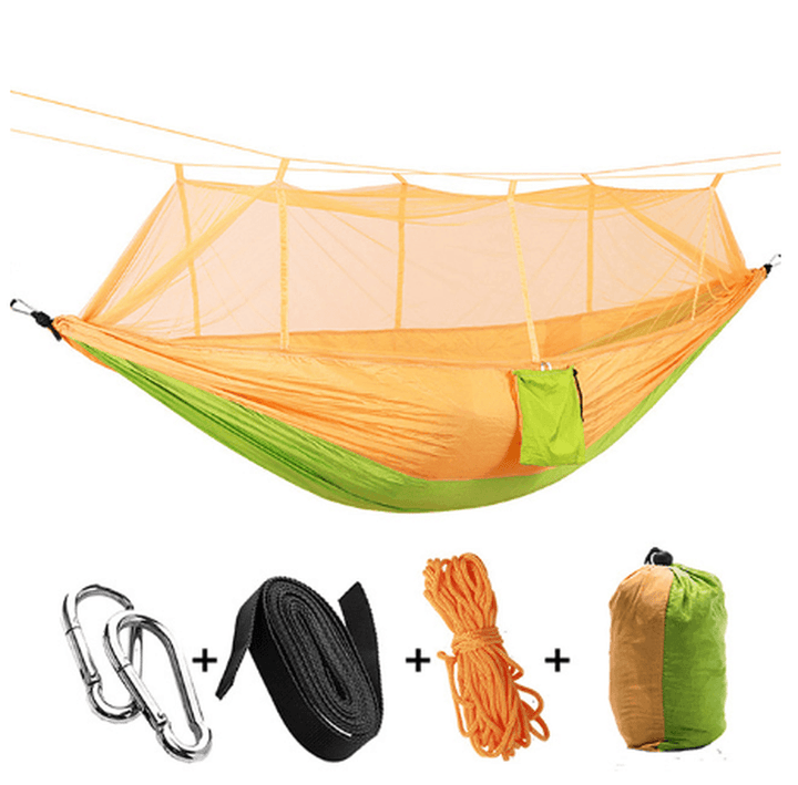 Ultralight Parachute Hammock Hunting Mosquito Net Double Person Sleeping Bed Garden Outdoor Camping Portable Hammock - MRSLM