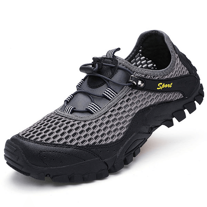 Men anti Collision Toe Mesh Outdoor Hiking Sneakers